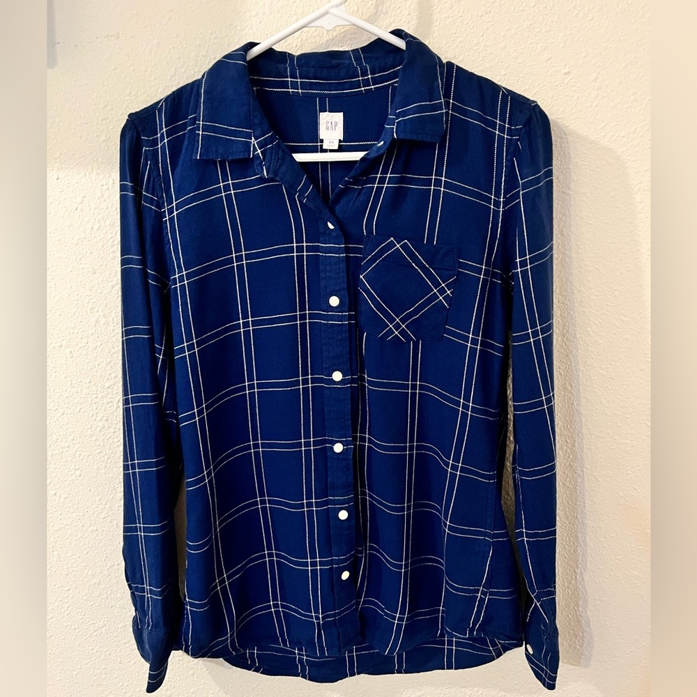 Gap Flannel - Lightweight Blue